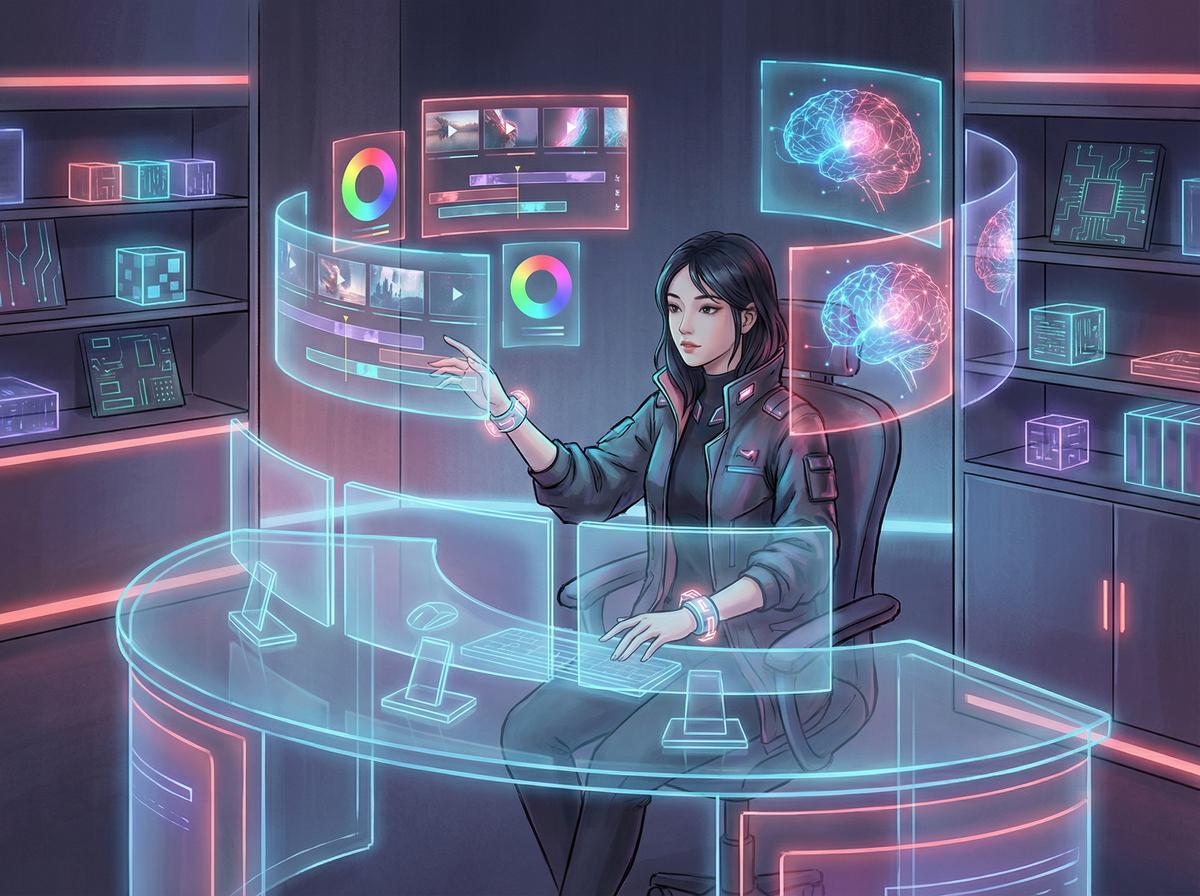 探花AI修图与传媒剪辑